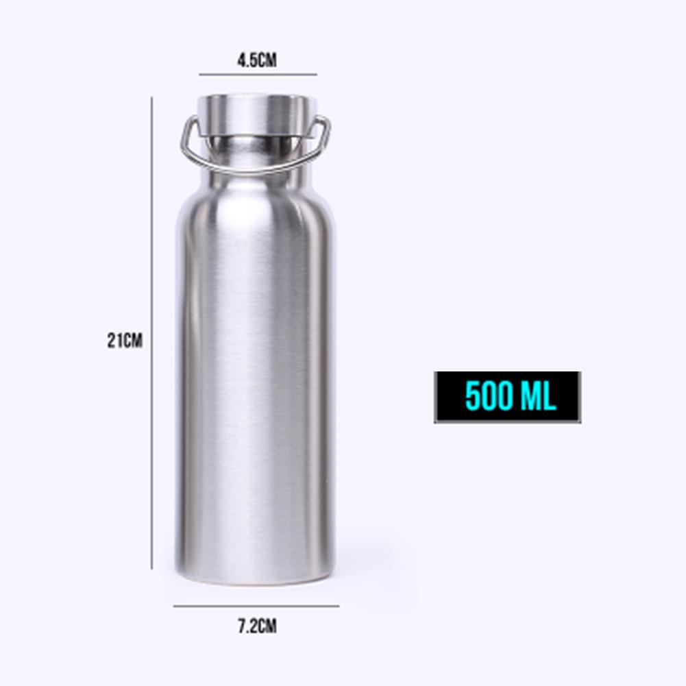 Stainless Steel Vacuum Thermal Insulated Bottle Outdoor Portable Large Capacity Sports Kettle
