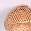 Bamboo Ceiling Light Rural Style Foyer Semi Lamp Pandent for Dining Room Bedroom