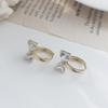 Risiel Cubic Knot Earrings One-Touch Women's Hoop Earrings