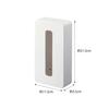 Yamazaki Magnetic Compact Tissue Case, White [Compatible with Soft Pack Tissues Measuring Approximately 10.5cm W X 4.5cm D X 20.5cm H], Tower, Space-S