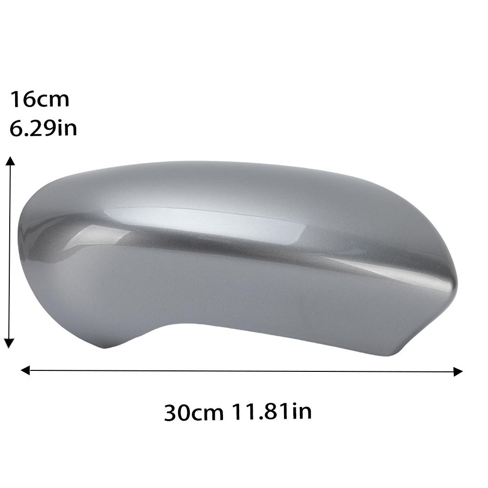 

Side Rearview Mirror Cover Cap For Nissan Qashqai J10 2007-2014 Euro Dark Grey With Buckle Door Mirror Cover Car Accessories 1pc right