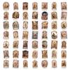 50 Prayer Characters Text Creative Stickers Hand Account Diy Water Cup Luggage Decoration Waterproof Stickers