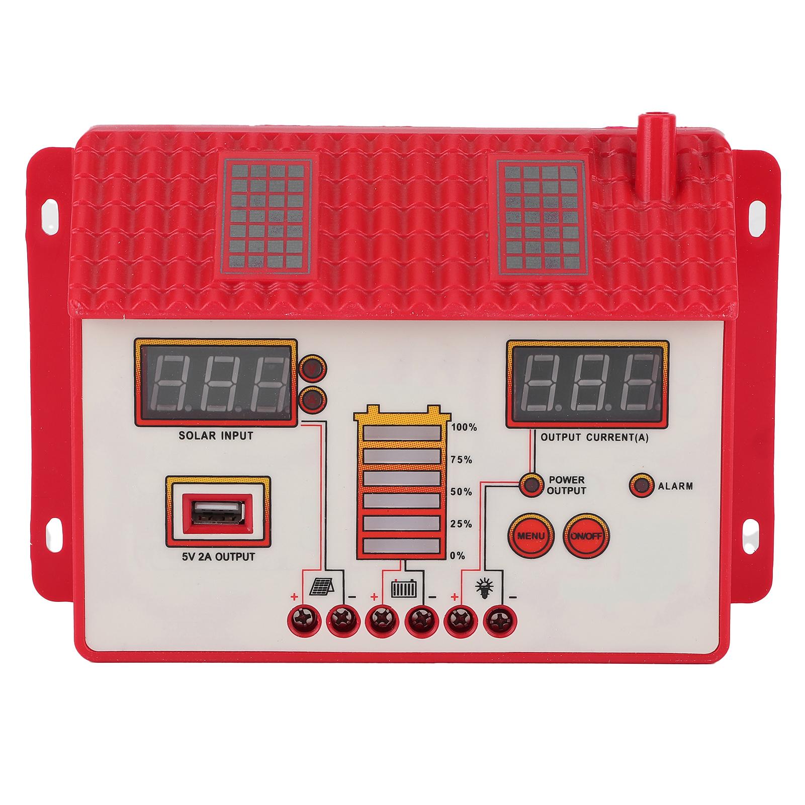 

Умный солнечный контроллер заряда Регулятор MPPT Зарядка Светодиодный дисплей USB-выход 12В 24В 40А