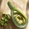 1pc stainless steel avocado cutting set, used for slicing, core digging, and core removal, multifunctional kitchen tool