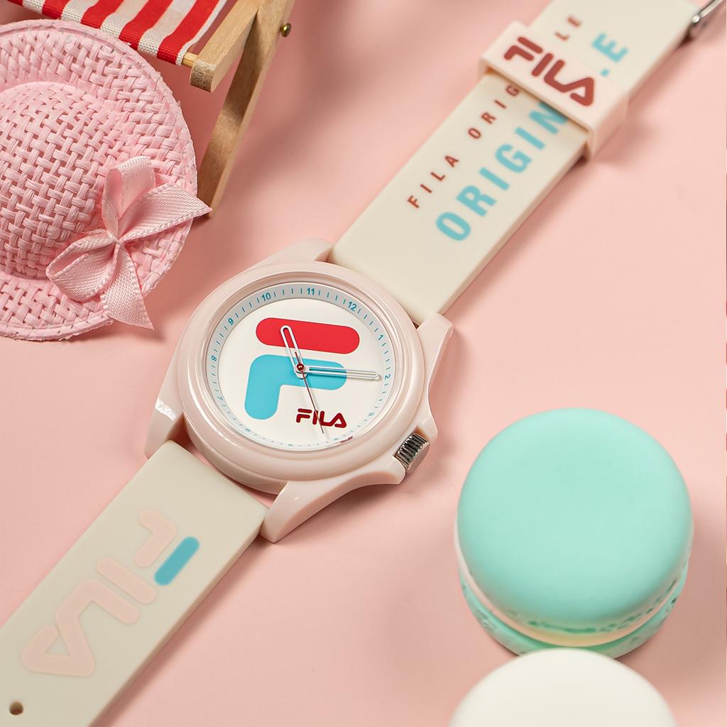 FILA Dream Castle Series Watch Quartz Movement Silicone Strap White Dial Women watches FLM38-6568-002