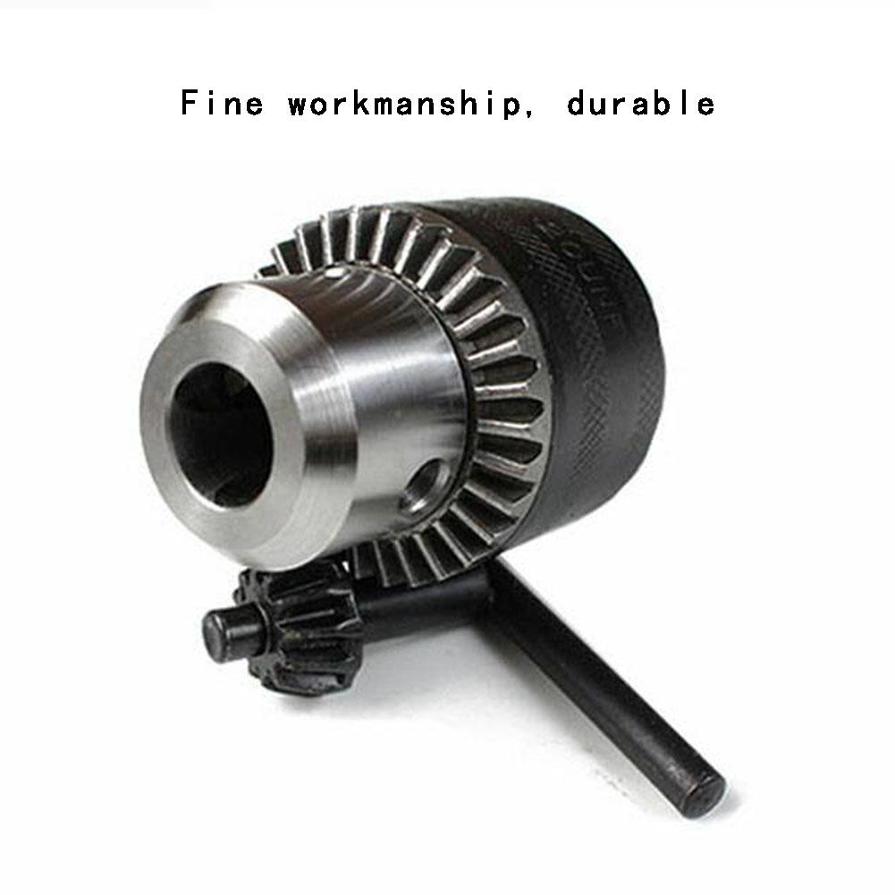 Electric Drill Chuck Angle Grinder Drill Chuck with Chuck Key Self-locking Iron Collet Threaded Clamp Electric Drill Power Tools