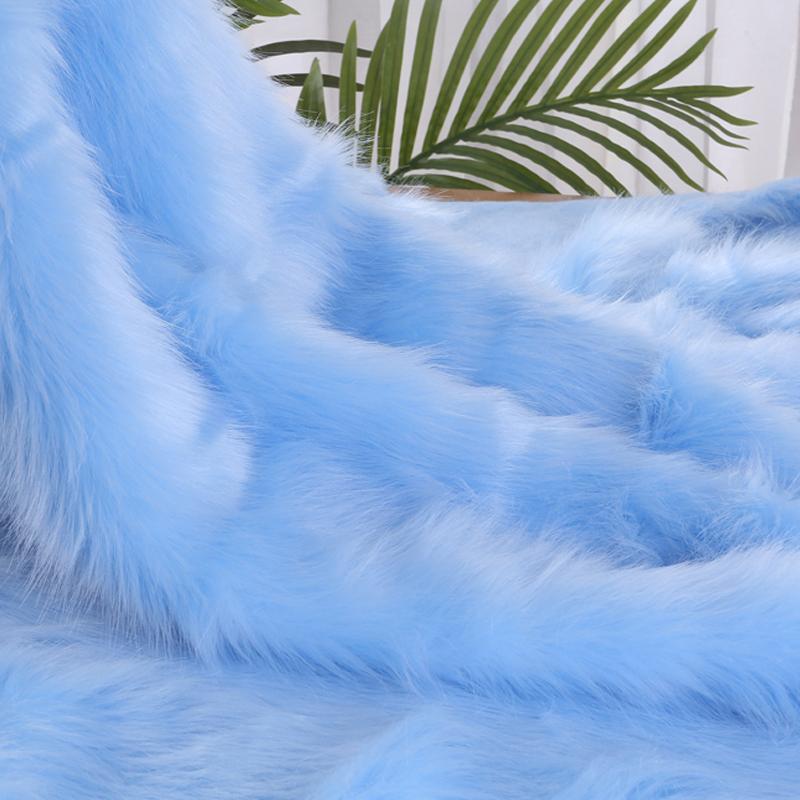 100*170cm Imitation Fox Fur Fabric 5cm Long Artificial Fur Plush Fabric For Diy Carpet Jewelry Phone Counter Cover Photo Props