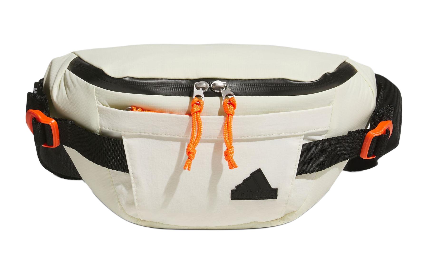 Adidas Recycled Polyamide Fanny Pack Small Unisex Ivory White JJ2083 Small