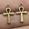 10Pcs/pack Lightweight Faith Symbol Pendant Alloy Necklace Earrings Jewelry Crucifix Pendant Charm For Daily Outfits