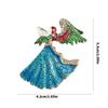 Unique Angel Brooch Pin with Sparkling Rhinestones Unique Angel Brooch Alloy Texture for Multifuntional Outfit Styling