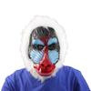 Full Face Chimpanzee Mask Breathable Latex Chimpanzee Mask For Men Women Cosplay Halloween Costume Accessories