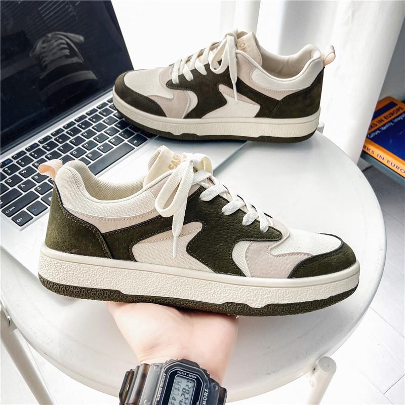 

Новые мужские классические модные низкие кроссовки для скейтбординга на толстой подошве, удобные кроссовки для баскетбола на мягкой подошве 39 хаки