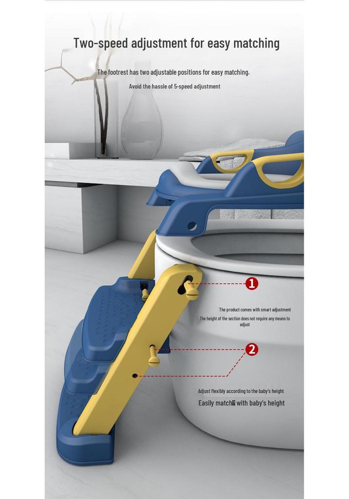Children's Toilet Training Seat with Ladder and Footstool