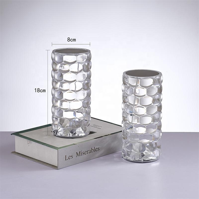 Water Drop Crystal Lamp 16 Color RGB Night Light Magic LED Crystal Cristal Lampe Usb Charging TOUCH Rose Dia Mond Table