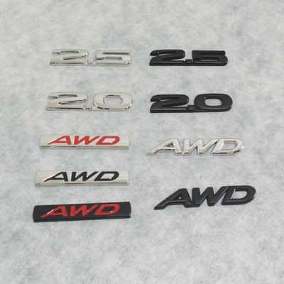 New Car Styling 3D AWD 2.0 2.5 Skyactive Metal Chrome Zinc Alloy Emblem Car Body Badge Sticker for Mazda 3 CX-3 CX-5 RX-8 RX-5