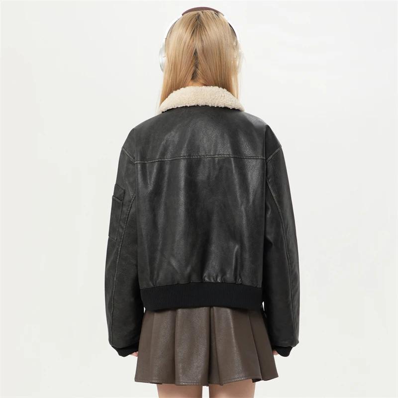 VAYLA Winter Coats Woman New In Outerwears Jackets for Women Offers Female Outer Faux Fur Coat Women's Motorcycle Leather Jacket