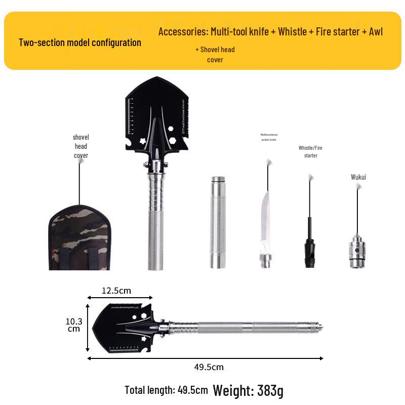 MR MOOSE Multi-functional Folding Camping Shovel