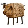Pastoral Theme Scene Decoration Country Style Pig/Rooster Figurine, Resin Rustic Farmhouse Animal Statue, Farm Figurines Desktop Ornaments for Shelves