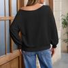 Women's Solid-color Fashionable Long-sleeved Top