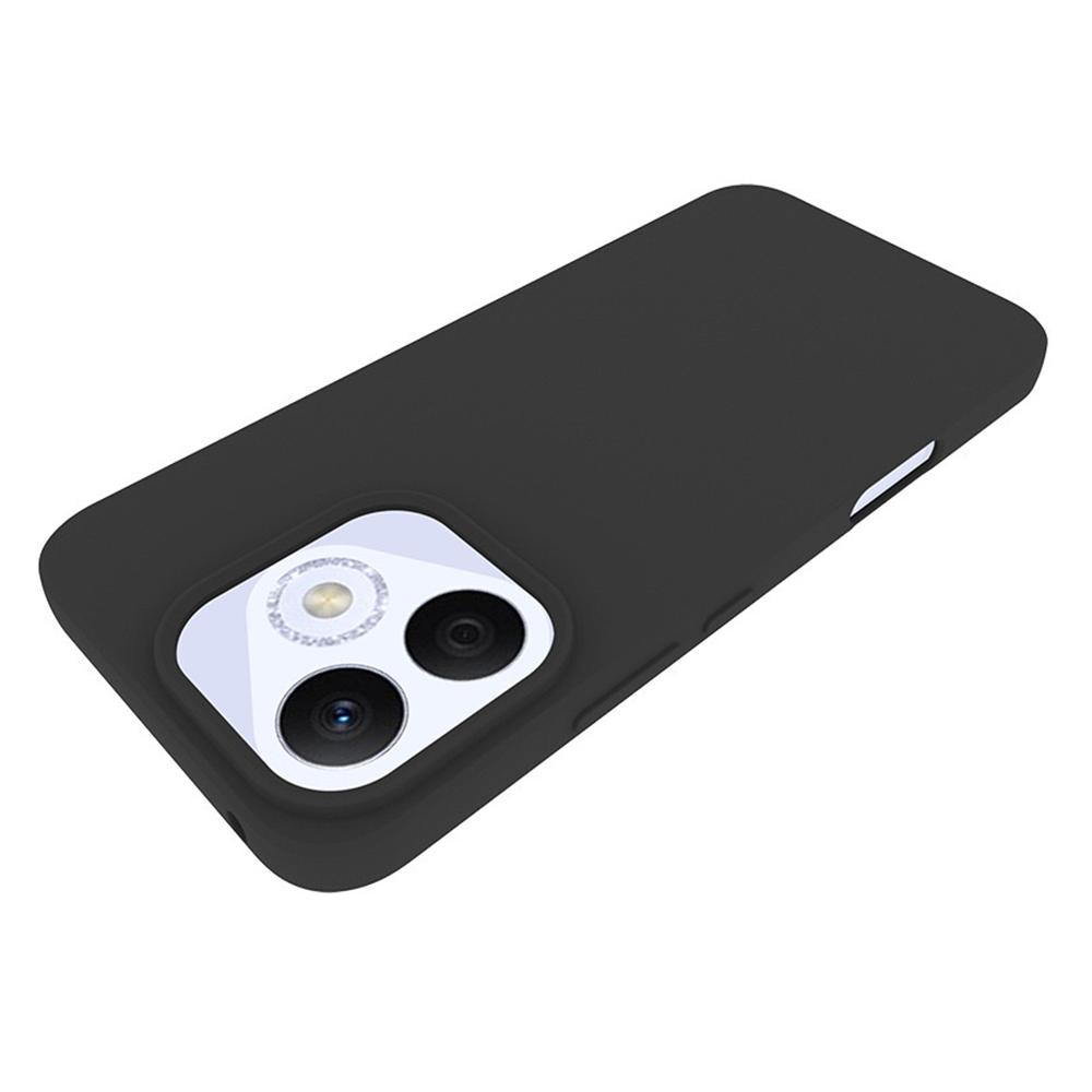 

For Honor 400 Lite Case Soft Matte Back TPU Black Phone Cover,Large Cutout Type A