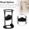 Manual Splitter for Firewood, Cast Steel Splitter Wood Splitting Tool, Firewood Cutter Splits Firewood for Home Campsite