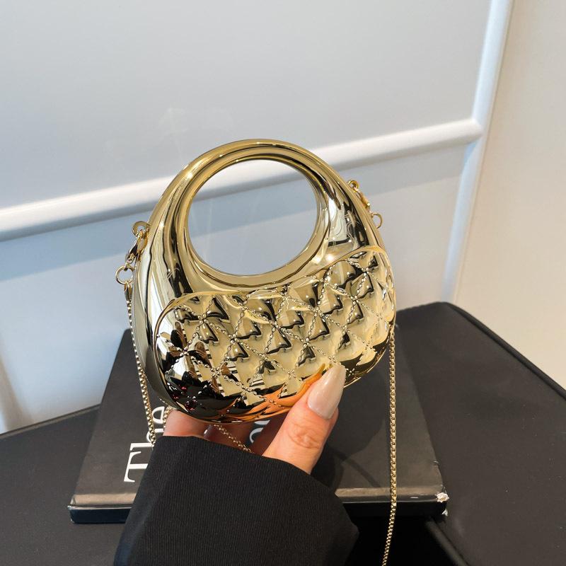 High-End Mini Crescent Acrylic Bag - Niche Fashion Lipstick Coin Purse Crossbody