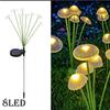 Solar Garden Lights Outdoor, Mushroom Light Outdoor, IP65 Firefly Lamp Outside Decor for Patio Pathway, Sway by Wind