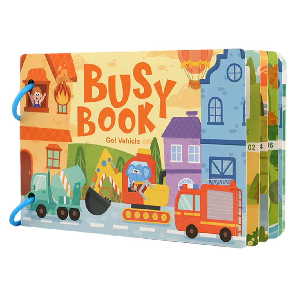 Montessori-Busy Book For Kids Toddler DIY Puzzle Game Sturdy Early Learning Sticker Books For Children Preschool Educational Toy