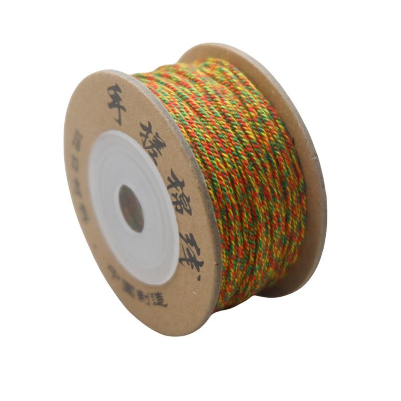 Dragon Boat Festival Multicolored Rope Diy Multicolored Rope Hand-Woven Self-Woven Hand Rope Material Bracelet Tibetan Hand Rubbing Cotton Thread Rope