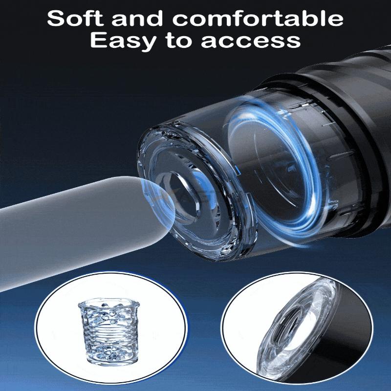 New Automatic Male Masturbator Sex Toys for Men Adult Toy Male Sex Toys Hands Free Pocket Pussy Sex Machine Suction Electric Penis Delayed Ejaculation