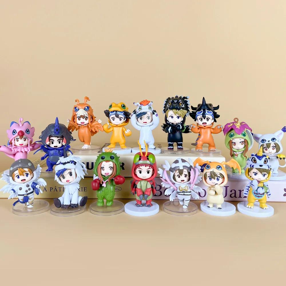 High Quality 8Pcs/Set Anime Digital Monster Digimon Cosplay Cute Action Figure Model Toys Brithday Gift Cake Decoration