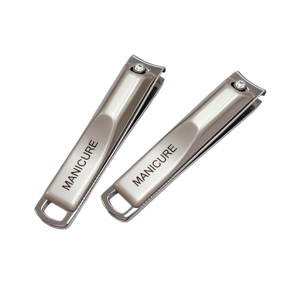 2Pcs Anti-Splash Nail Clippers Sharp Clippers Fit For Fingernails And Toenails Nail Trimmer Stainless Steel Toenail Clipper