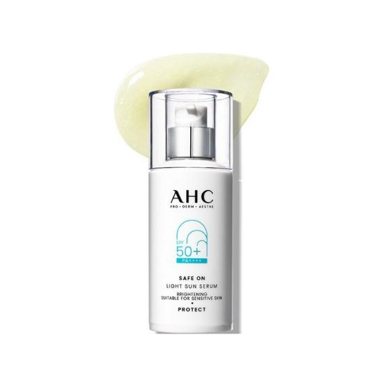 AHC Safe On Light Sun Serum SPF50+ PA++++ Lightweight UV Protection 40ml