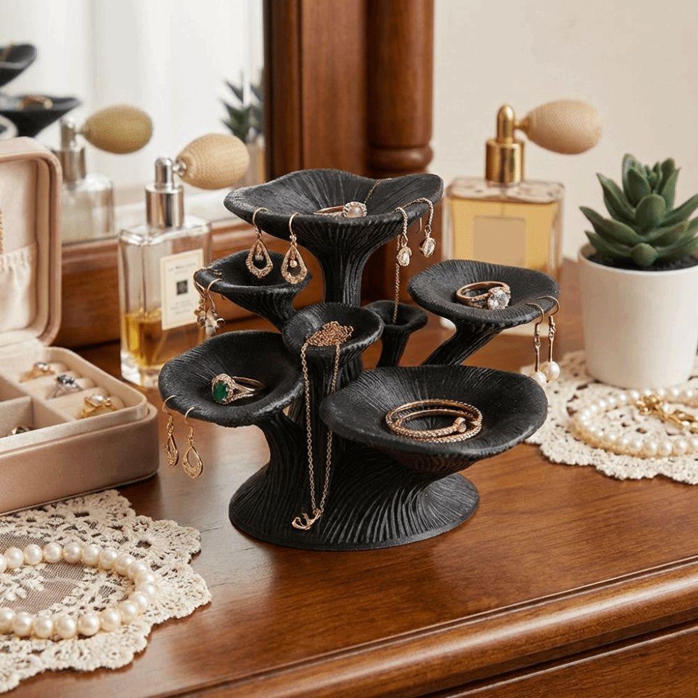 Multi-Layer Mushroom Jewelry Stand 3D Printed Jewelry Organizer Holder  Boutique Display