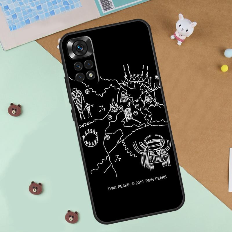 Twin Peaks Meanwhile Case For Xiaomi Redmi Note 14 13 12 9 10 11 Pro 10S 11S 12S Cover For Redmi 13C 10C 12C 14C