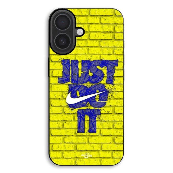 Handyhülle - MANIACASE - iPhone 17 - Silikon TPU - Flexibel - Just Do It schwarz