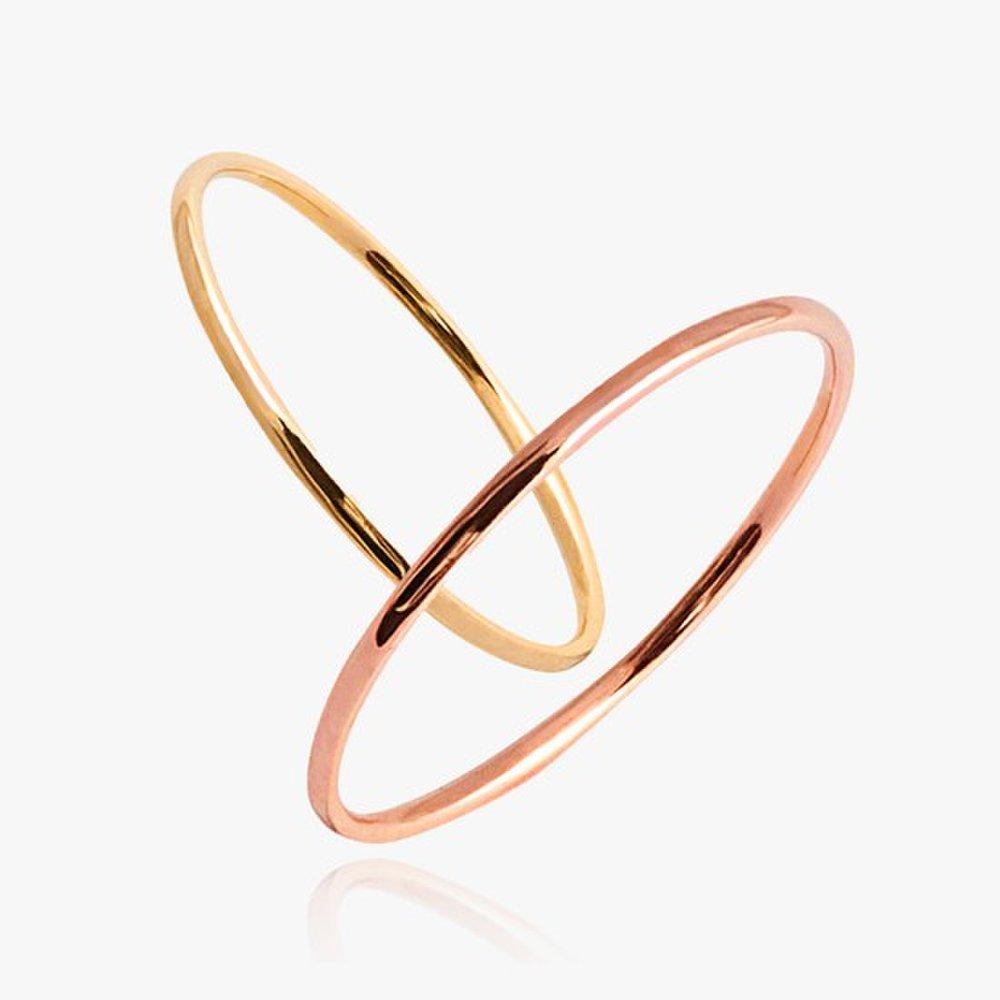 Helenejw 14K Gold Thread Miss Ring Gold Thread Ring