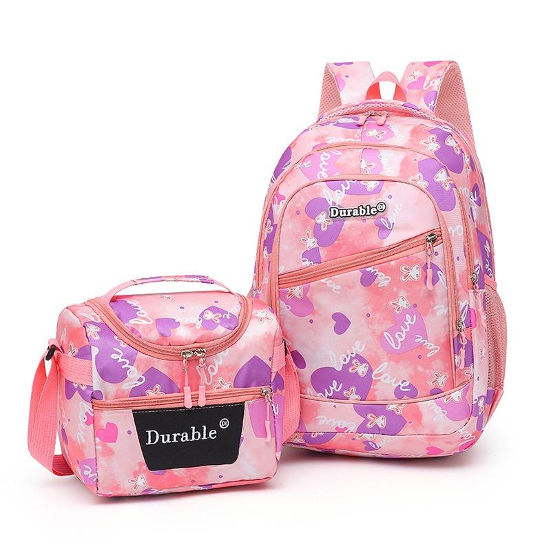 School Backpack and Lunch Bag Set Available in Three Colors