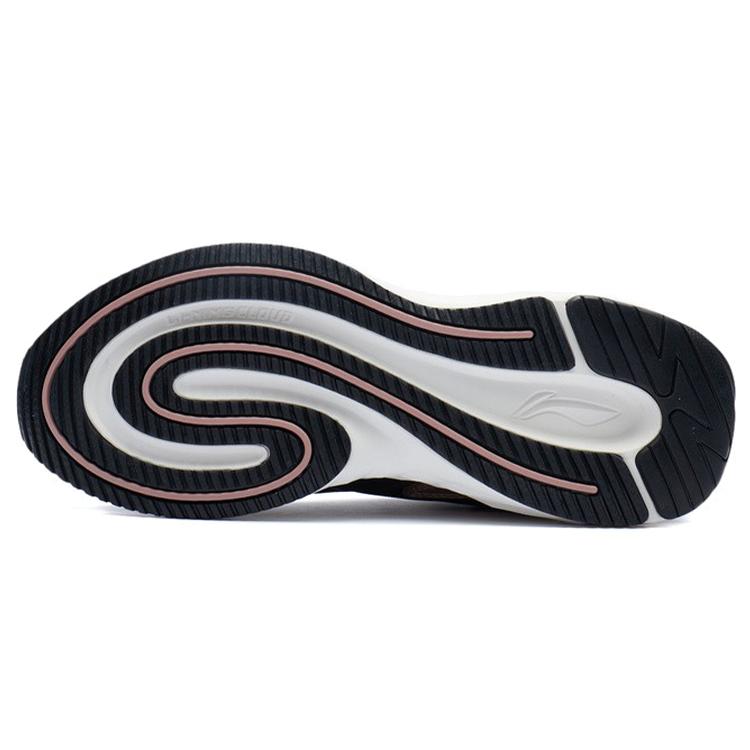 Li Ning Cloud Shield Reflective Cushioning Slip Resistant Abrasion Resistant Low top Running Shoes Women's Black AGLR234-1