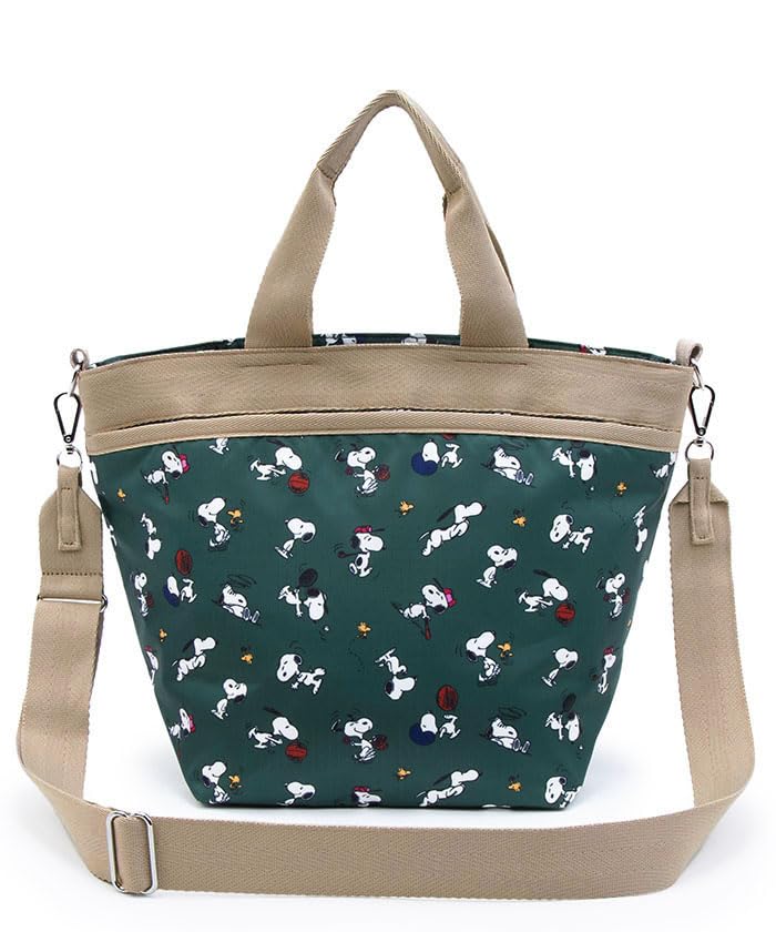 

Официальная сумка-тоут BUCKET Snoopy and Woodstock Green [LeSportsac] TOTE/1116 Женская
