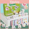 Wooden Animal Dice Puzzle For Kids Education And Focus Training Interactive Board Game