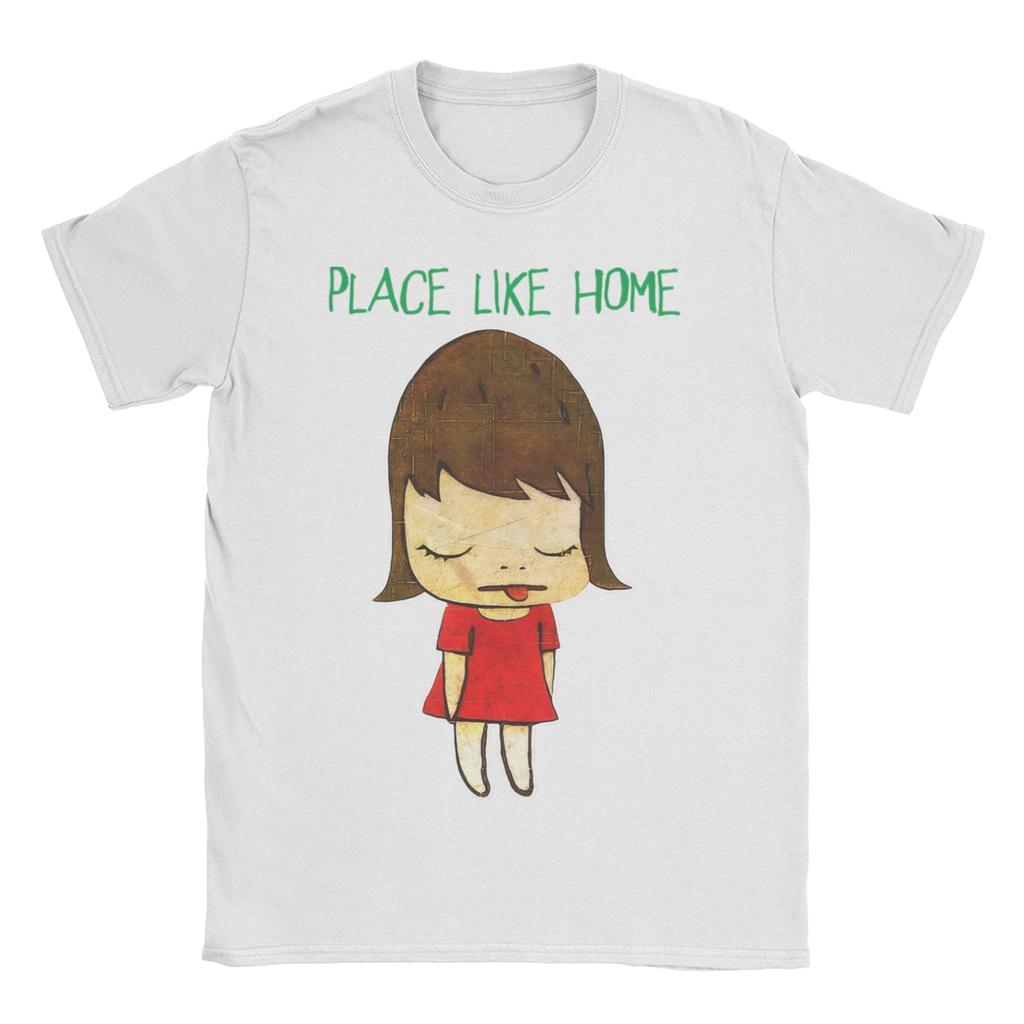 Yoshitomos Nara Cotton T Shirt For Unisex Summer Vintage TShirts Crewneck Fashion Tees Big Size Casual Clothing
