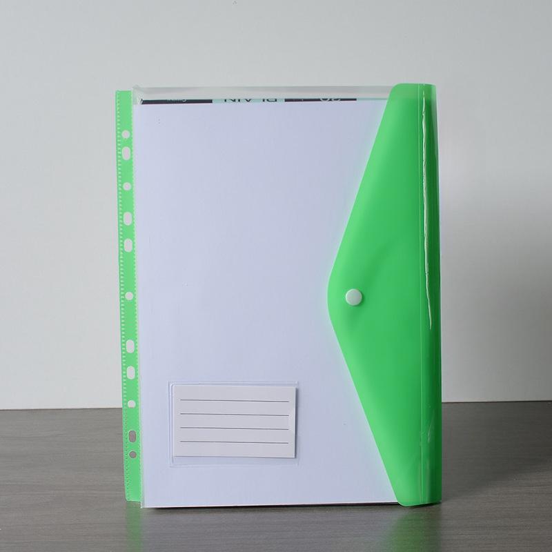 A4 Velkokapacitní volnolepé desky s 11 kroužky, rozšiřitelné, s kapsami na knoflík a štítky, vhodné do školy, domů, do kanceláře, do práce