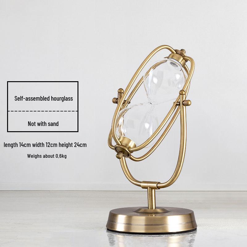 Creative Retro Hourglass Toothbrush Timer with Flowing Sand