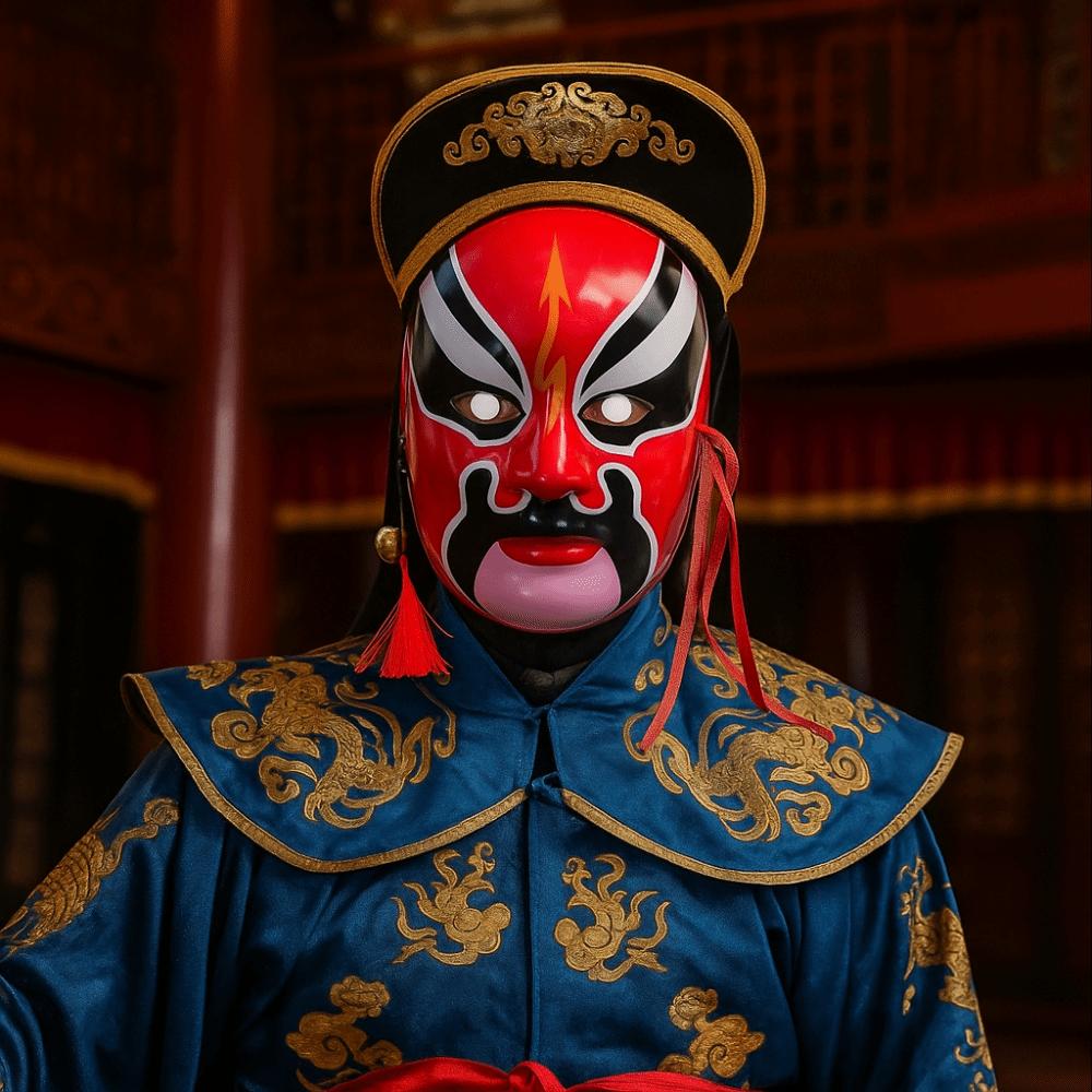 Party Supplies Beijing Opera Mask Eye Mask Cultural Decorative Face Cover Traditional Craft  Gift