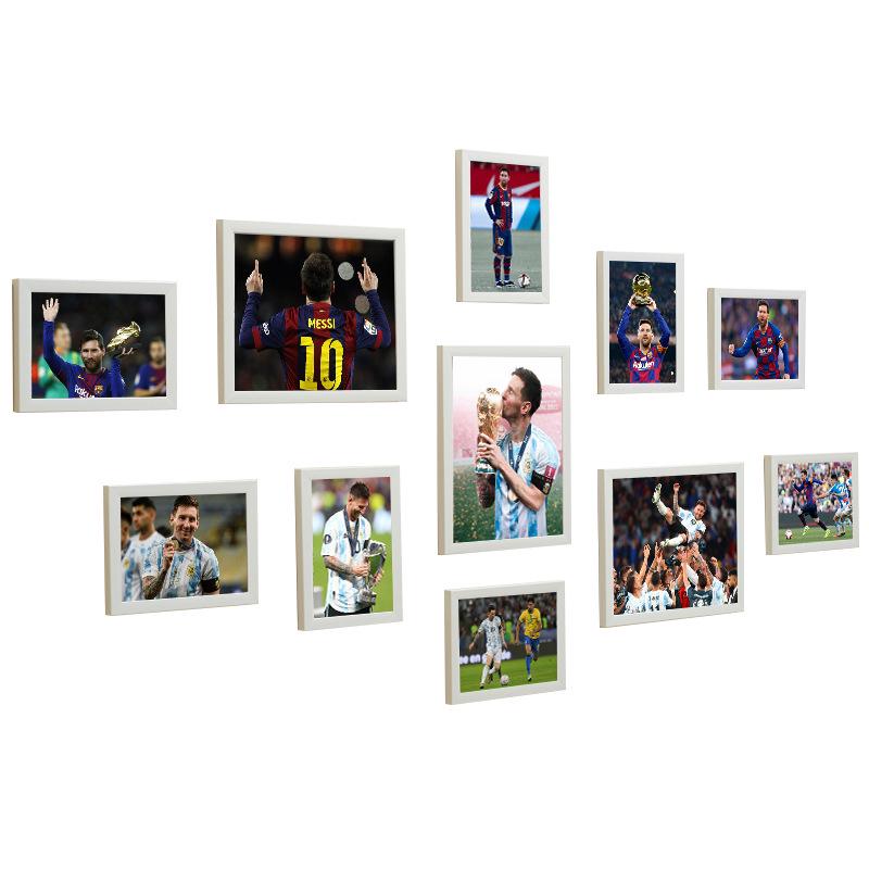 Argentina World Cup Champion Messi Poster - Living Room Decor, Sofa Background Art, Football Wall Photo