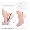 GEL Heel Sticker High Heels Soft Anti-wear Anti-drop Heel Sticker 4D Double Layer Thickened Self-adhesive Code Adjustment Half Size Pad