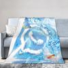 Electronic Y2K Frutiger Aero Fuzzy Blanket  Fashion Throw Blanket For Home El Sofa  150*125Cm Bedspread