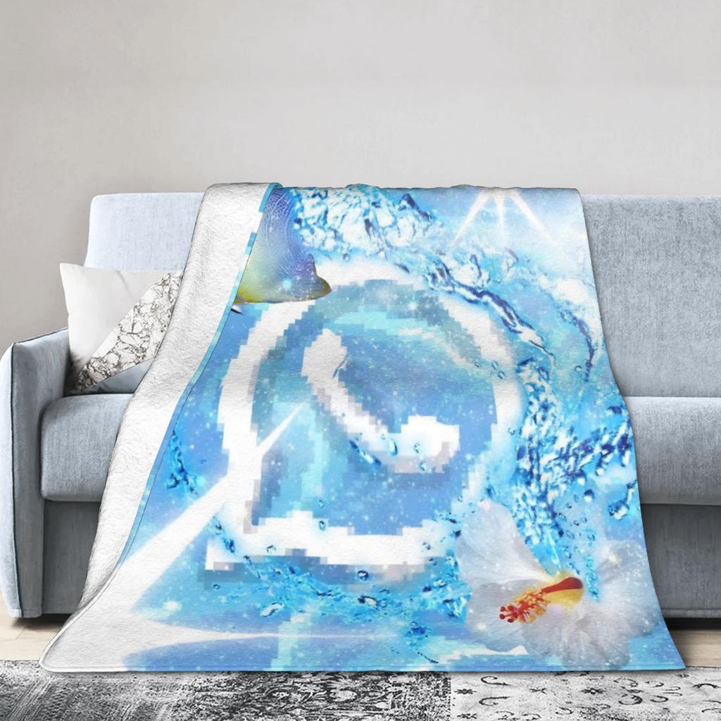 Electronic Y2K Frutiger Aero Fuzzy Blanket Fashion Throw Blanket For Home El Sofa 150*125Cm Bedspread