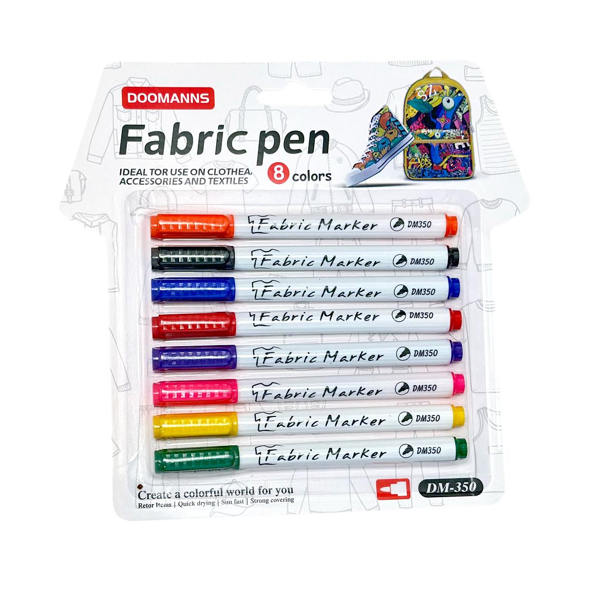 

8/12pcs Fabric pen, Ideal for use on Cloth, Accessories and Textiles, DIY T-shirt, Backpack, Shoes 8pcs